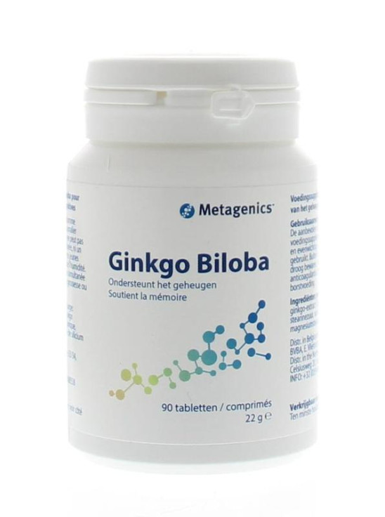 Ginkgo biloba van Metagenics : 90 tabletten