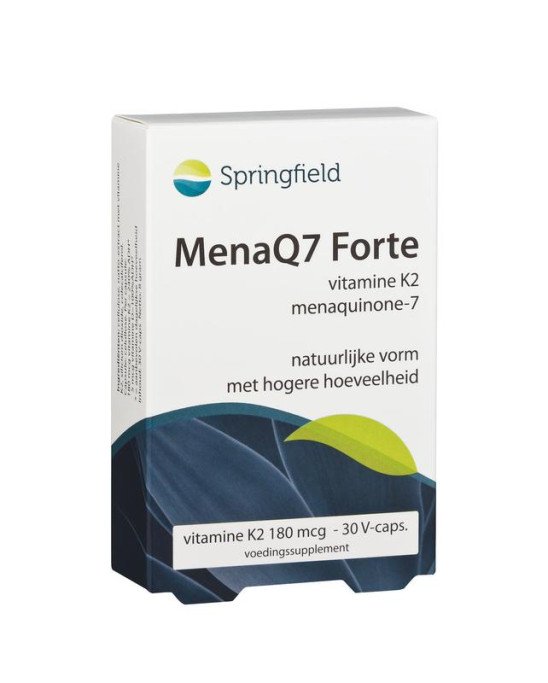 MenaQ7 Forte vitamine K2 180 mcg van Springfield (30vcaps)