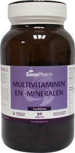Multivitaminen/mineralen foodstate van Sanopharm : 90 tabletten