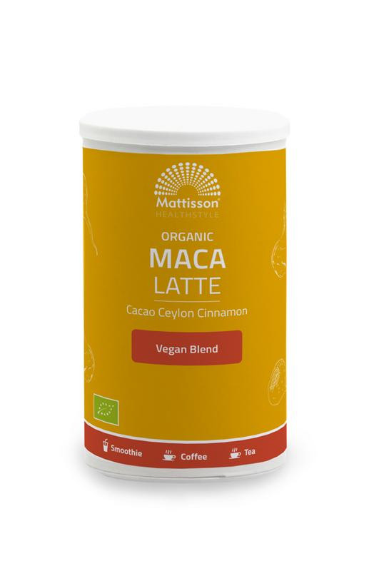 Biologische Maca Latte Cacao & Ceylon kaneel van Mattisson