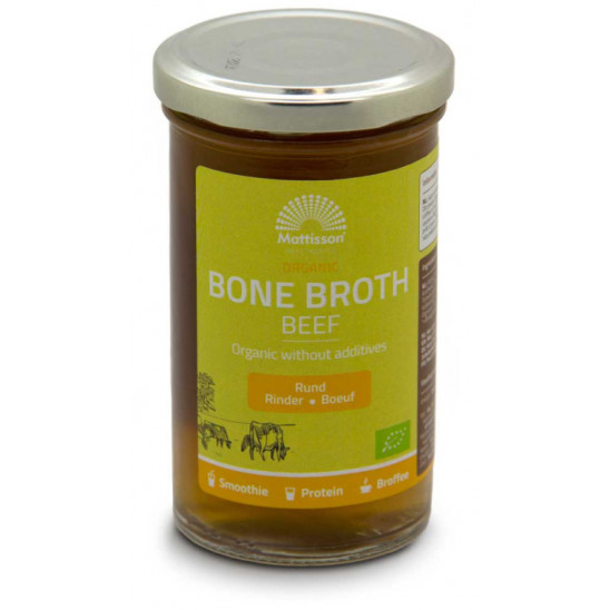 Biologische Runder Botten Bouillon - Beef Bone Broth - 240 ml