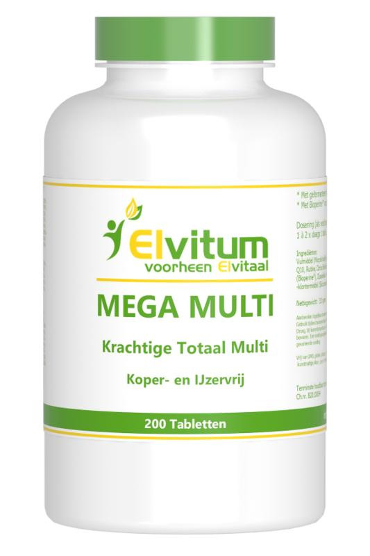 Mega multi van Elvitaal : 200 tabletten