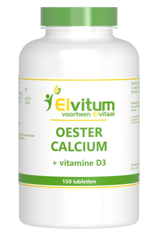 Oestercalcium + vitamine D3 van Elvitaal : 150 tabletten