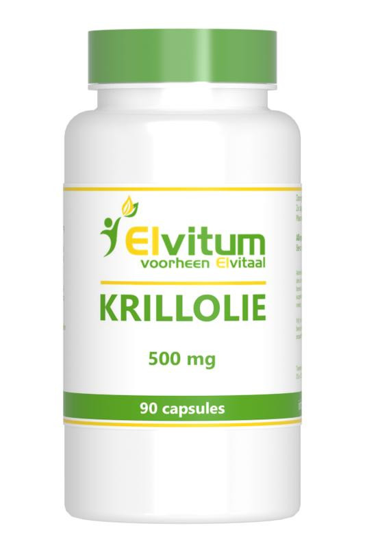 Krill olie 500 mg van Elvitaal : 90 capsules