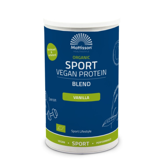 Biologische Sport Vegan Proteïne Blend Vanille van Mattisson