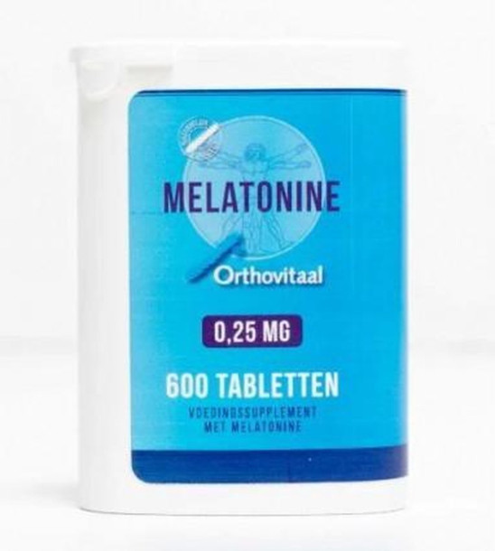 Melatonine 0.25 mg  Orthovitaal 600 