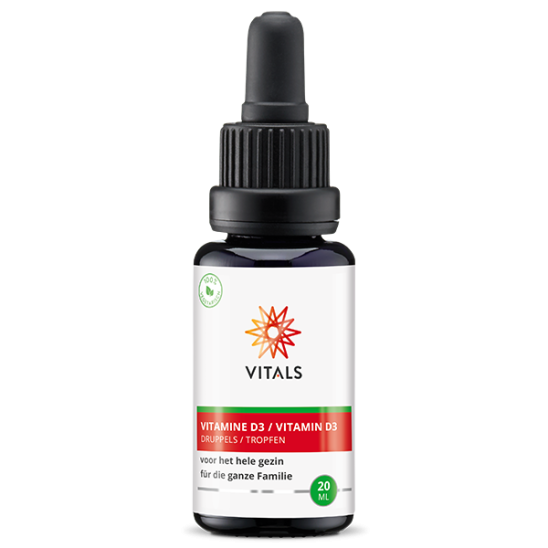 Vitamine D3 Druppels van Vitals (600 druppels)