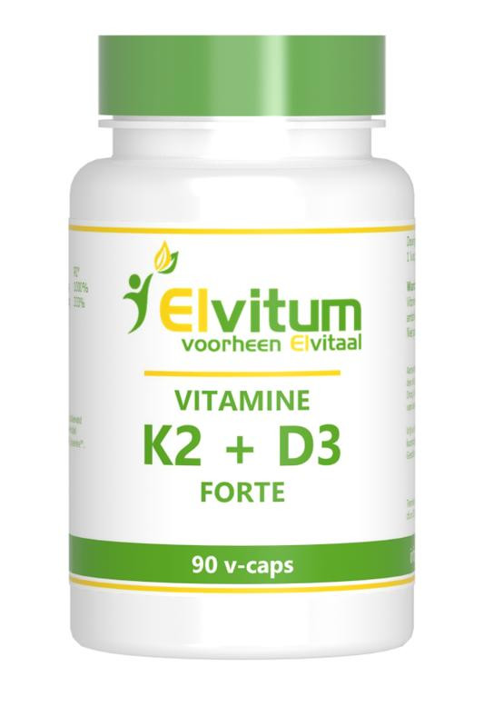 Vitamine K2 + D3 forte van Elvitaal : 90 capsules