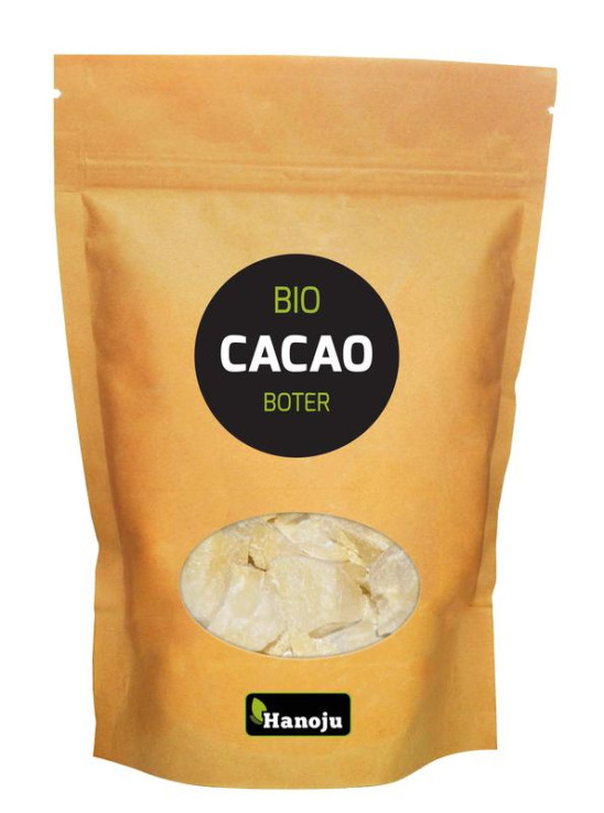 Cocoa butter organic van Hanoju : 500 gram