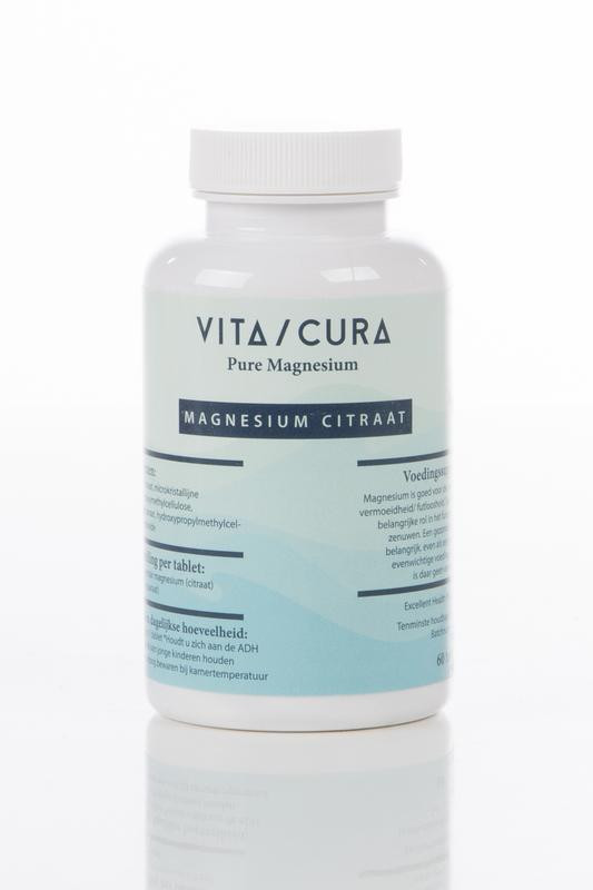 Magnesium citraat 200 mg van Vitacura : 60 tabletten