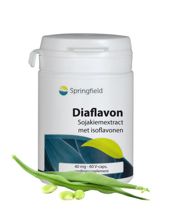 Diaflvon soja isoflavon 40 mg van Springfield : 60 vcaps