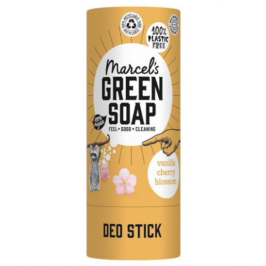 Deodorant stick vanilla en cherry blossom van Marcel's Green Soap