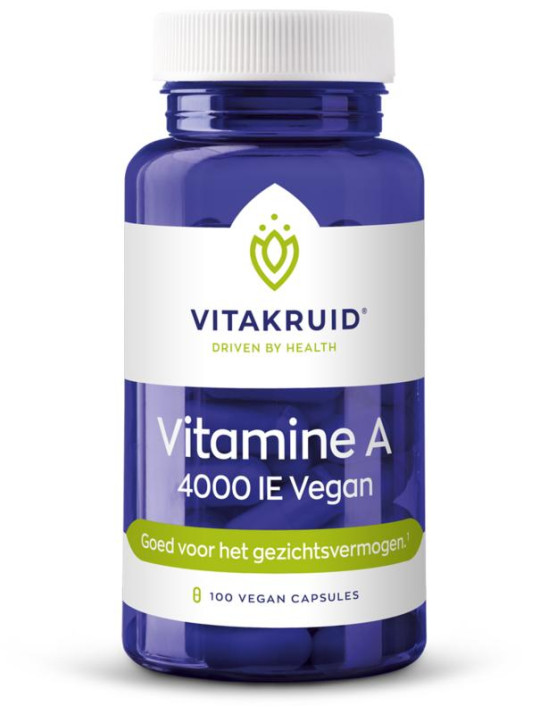 Vitamine A 4000ie vegan van Vitakruid (100vcaps)