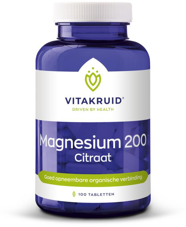 samenvoegen Helm Aantrekkelijk zijn aantrekkelijk Magnesium 200 citraat van Vitakruid (100tabl)