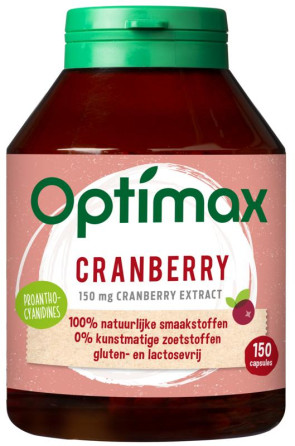 Cranberry van Optimax : 150 capsules