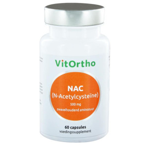 NAC N-Acetyl cysteine 500 mg Vitortho 60 