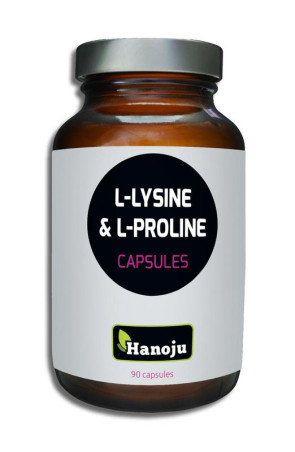 L-Lysine & L-Prolin 480 mg van Hanoju : 90 vcaps