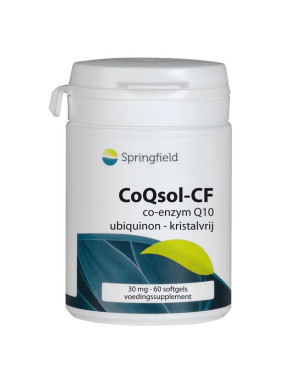 CoQsol coenzym Q10 30 mg van Springfield : 60 softgels
