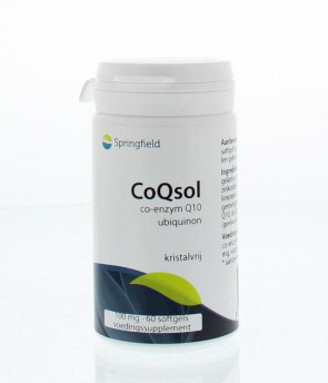 CoQsol coenzym Q10 100 mg van Springfield : 60 softgels