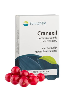 Cranaxil cranberry 500 mg van Springfield : 30 vcaps