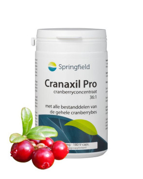 Cranaxil Pro cranberryconcentrate 500 mg van Springfield : 180 capsules