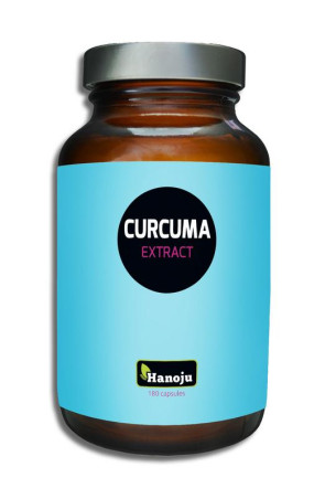 Curcuma extract 400 mg van Hanoju : 180 capsules