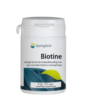 Biotin-8 biotine 8000 mcg van Springfield : 30 vcaps