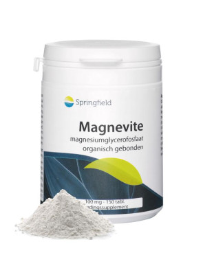 Magnevite magnesium glycerofosfaat 100 mg van Springfield : 150 tabletten