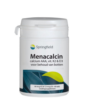 Menacalcin vitamine K2 van Springfield : 60 tabletten