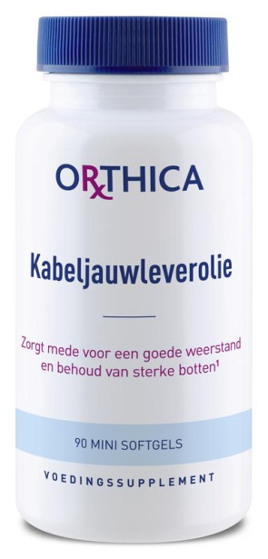 Kabeljauwleverolie van Orthica : 90 capsules
