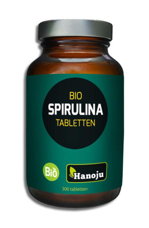 Bio spirulina 400 mg van Hanoju : 300 tabletten