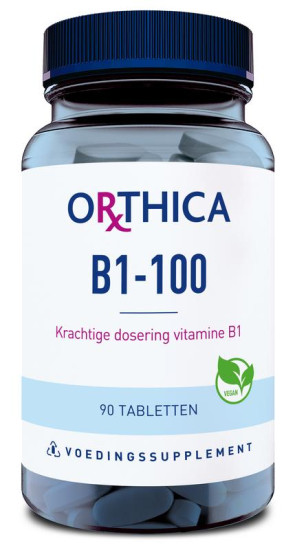 Vitamine B1 100 van Orthica : 90 tabletten