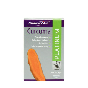 Curcuma platinum van Mannavital : 60 vcaps