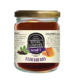 Elderberry honey van Royal Green : 250 gram