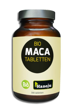 Bio maca premium 500 mg pet flacon van Hanoju : 300 tabletten