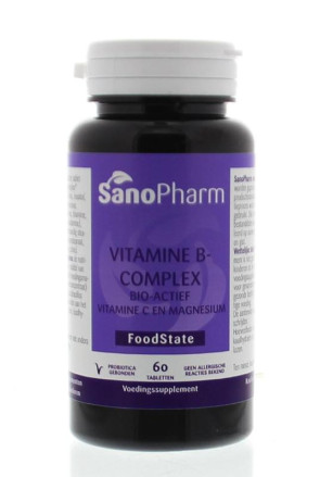 Vitamine B complex & C & magnesium van Sanopharm : 60 tabletten