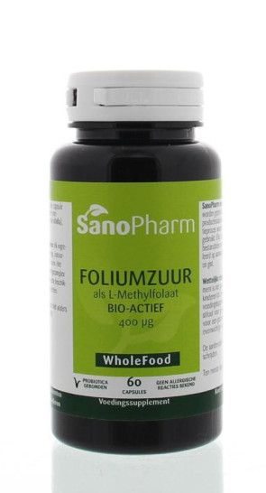 Foliumzuur 400 mcg van Sanopharm : 60 tabletten
