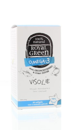 Omega 3 visolie van Royal Green : 60 softgels