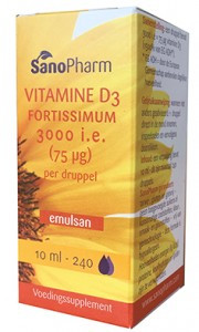 Emulsan D3 fortissimum van Sanopharm : 10 ml