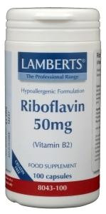 Vitamine B2 50 mg riboflavine Lamberts 100 
