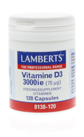 Vitamine D 3000IE 75 mcg  Lamberts 120