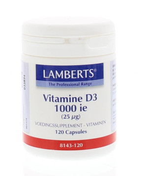 Vitamine D 1000IE 25 mcg  Lamberts 120
