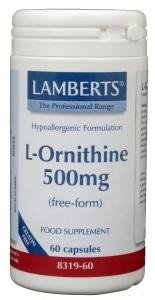 L-Ornithine 500 mg Lamberts 60