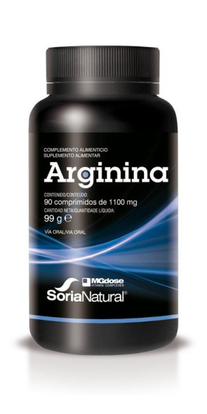Arginina MgDose van Soria Natural : 90 tabletten