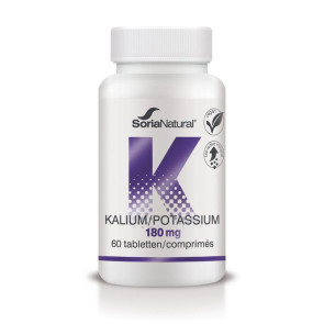 Kalium potassium 180mg van Soria Natural : 60 tabletten