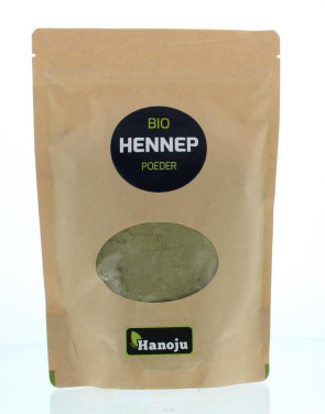 Bio hennep poeder paper bag van Hanoju : 250 gram