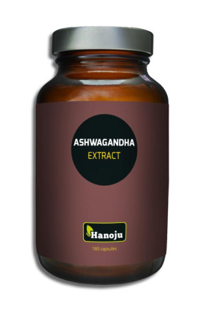 Ashwagandha 4:1 extract 300 mg van Hanoju : 180 capsules
