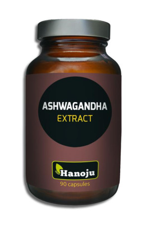 Ashwagandha 4:1 extract 300 mg van Hanoju : 90 capsules