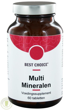 Multi mineralen  Best Choice : 60 tabletten