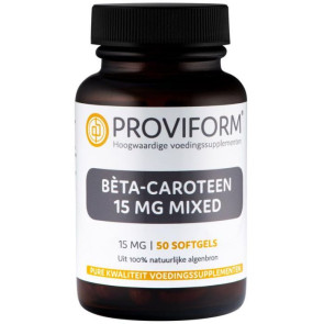 Betacaroteen 15 mg mixed  Proviform : 50 softgels